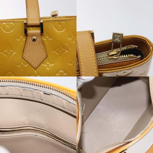 LOUIS VUITTON Monogram Vernis Houston Hand Bag Beige M91004 - Picture 11 of 13